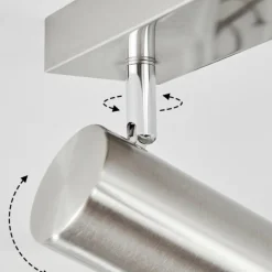 hofstein Plafonnier Javel Chrome, Nickel mat, 2 lumières