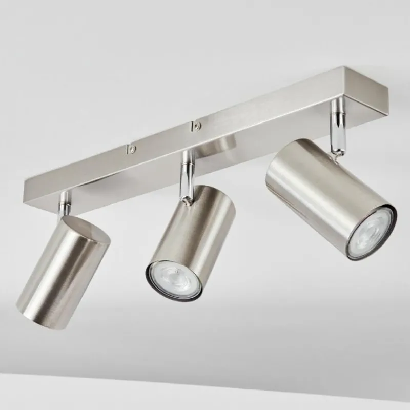 hofstein Plafonnier Javel Chrome, Nickel mat, 3 lumières