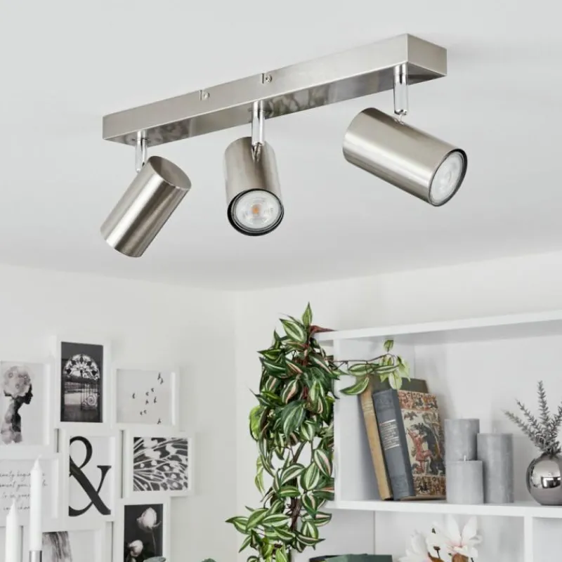hofstein Plafonnier Javel Chrome, Nickel mat, 3 lumières