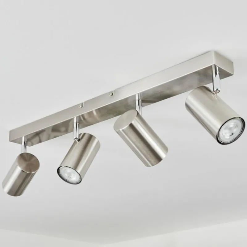 hofstein Plafonnier Javel Chrome, Nickel mat, 4 lumières