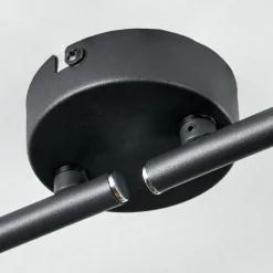 hofstein Plafonnier Javel Chrome, Noir, 4 lumières