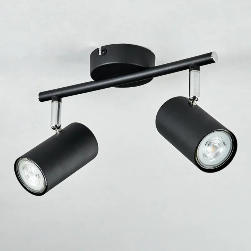 hofstein Plafonnier Javel Noir, 2 lumières* Spots Et Projecteurs