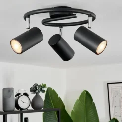 hofstein Plafonnier Javel Noir, 3 lumières* Spots Et Projecteurs