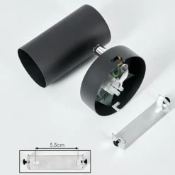 hofstein Plafonnier Javel Noir, 1 lumière* Spots Et Projecteurs