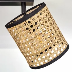 hofstein Plafonnier Jonas Noir, 3 lumières