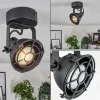 Lampes Industrielles-hofstein Plafonnier Jonsered LED Noir, 1 lumière