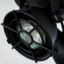 Lampes Industrielles-hofstein Plafonnier Jonsered Noir, 3 lumières