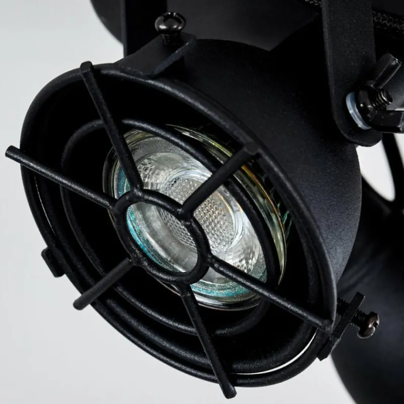 Lampes Industrielles-hofstein Plafonnier Jonsered Noir, 3 lumières