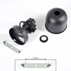 hofstein Plafonnier Juliboy Noir, 1 lumière