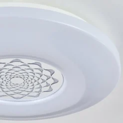 hofstein Plafonnier Kaas LED Chrome, Blanc, 1 lumière