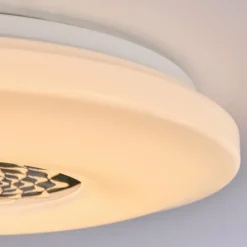 hofstein Plafonnier Kaas LED Chrome, Blanc, 1 lumière