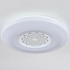 hofstein Plafonnier Kaas LED Chrome, Blanc, 1 lumière