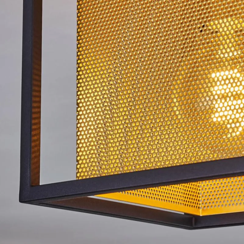 Lampes Dorées-hofstein Plafonnier Kabul Noir, 1 lumière