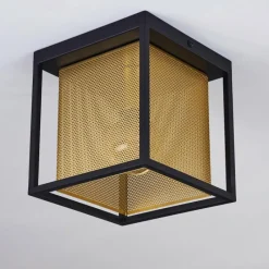 Lampes Dorées-hofstein Plafonnier Kabul Noir, 1 lumière