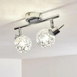 hofstein Plafonnier Kalipuro Chrome, 2 lumières* Spots Et Projecteurs