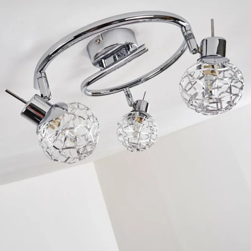 hofstein Plafonnier Kalipuro Chrome, 3 lumières* Spots Et Projecteurs