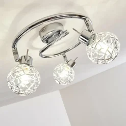 hofstein Plafonnier Kalipuro Chrome, 3 lumières* Spots Et Projecteurs