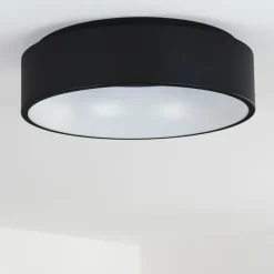 hofstein Plafonnier Kampal LED Noir, 1 lumière