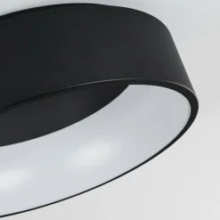 hofstein Plafonnier Kampal LED Noir, 1 lumière