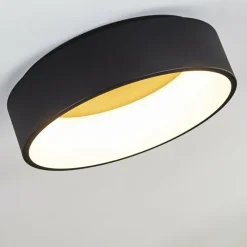 hofstein Plafonnier Kampal LED Noir, 1 lumière