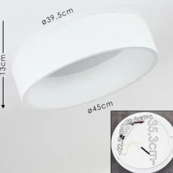 hofstein Plafonnier Kampala LED Blanc, 1 lumière* Éclairage Led