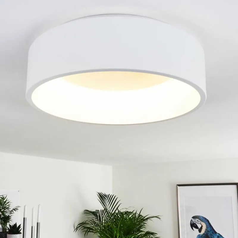 hofstein Plafonnier Kampala LED Blanc, 1 lumière* Éclairage Led