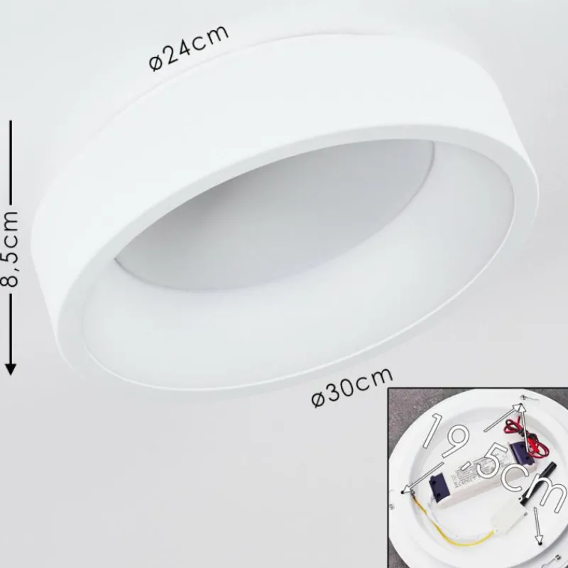 hofstein Plafonnier Kampala LED Blanc, 1 lumière