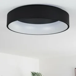 hofstein Plafonnier Kampala LED Noir, 1 lumière