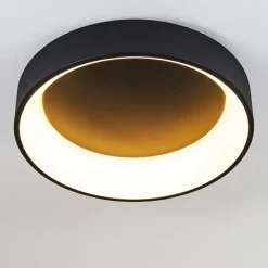 hofstein Plafonnier Kampala LED Noir, 1 lumière