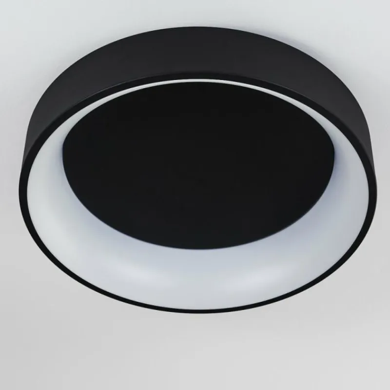 hofstein Plafonnier Kampala LED Noir, 1 lumière