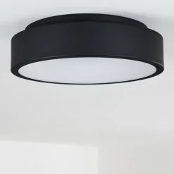 hofstein Plafonnier Kampala LED Noir, 1 lumière