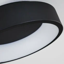 hofstein Plafonnier Kampala LED Noir, 1 lumière