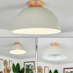 Luminaires Scandinaves-hofstein Plafonnier Kanchriech Écru, 1 lumière