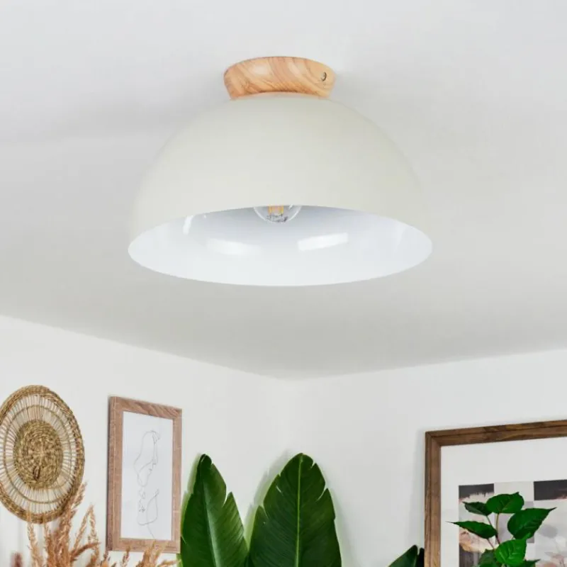 Luminaires Scandinaves-hofstein Plafonnier Kanchriech Écru, 1 lumière