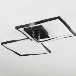 hofstein Plafonnier Kanchung LED Noir, 1 lumière