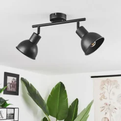hofstein Plafonnier Kansela Noir, 2 lumières