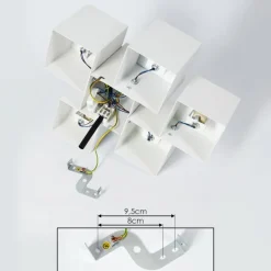 hofstein Plafonnier Karaka Blanc, 6 lumières* Plafonniers