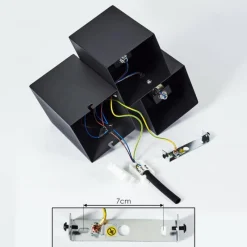 hofstein Plafonnier Karaka Noir, 3 lumières