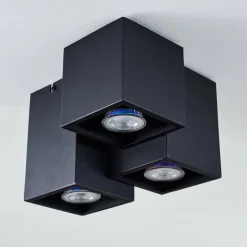 hofstein Plafonnier Karaka Noir, 3 lumières