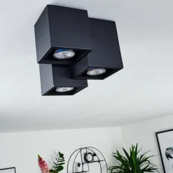 hofstein Plafonnier Karaka Noir, 3 lumières