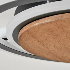 hofstein Plafonnier Kassambene LED Anthracite, Écru, 1 lumière