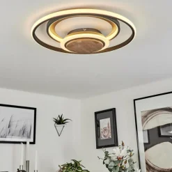 hofstein Plafonnier Kassambene LED Anthracite, Écru, 1 lumière