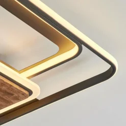 hofstein Plafonnier Kassambene LED Anthracite, Écru, 1 lumière