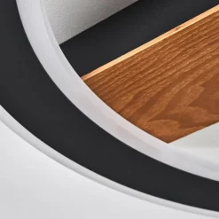 hofstein Plafonnier Katila LED Brun, Noir, 1 lumière