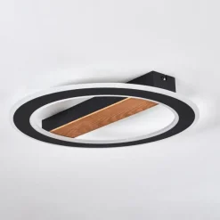 hofstein Plafonnier Katila LED Brun, Noir, 1 lumière