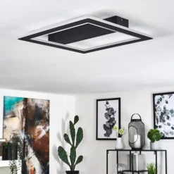 hofstein Plafonnier Katila LED Noir, 1 lumière