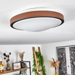 hofstein Plafonnier Kelva LED Brun, Noir, Blanc, 1 lumière