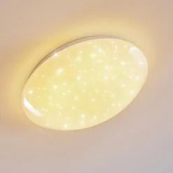 hofstein Plafonnier Kendal LED Blanc, 1 lumière, Télécommandes, Changeur de couleurs* Éclairage Led