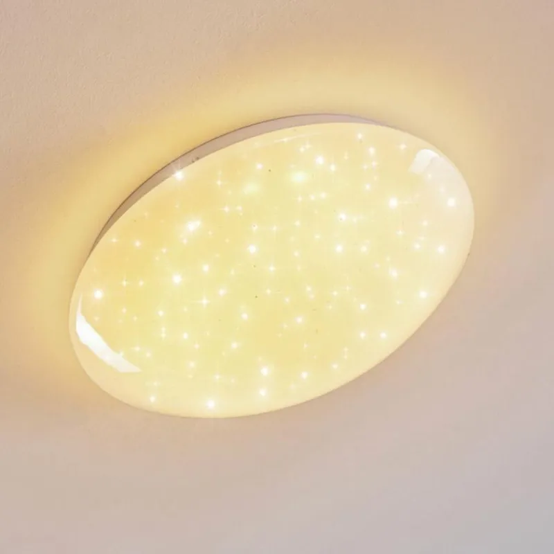 hofstein Plafonnier Kendal LED Blanc, 1 lumière, Télécommandes, Changeur de couleurs* Éclairage Led