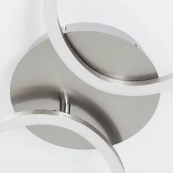 hofstein Plafonnier Kereita LED Nickel mat, 1 lumière